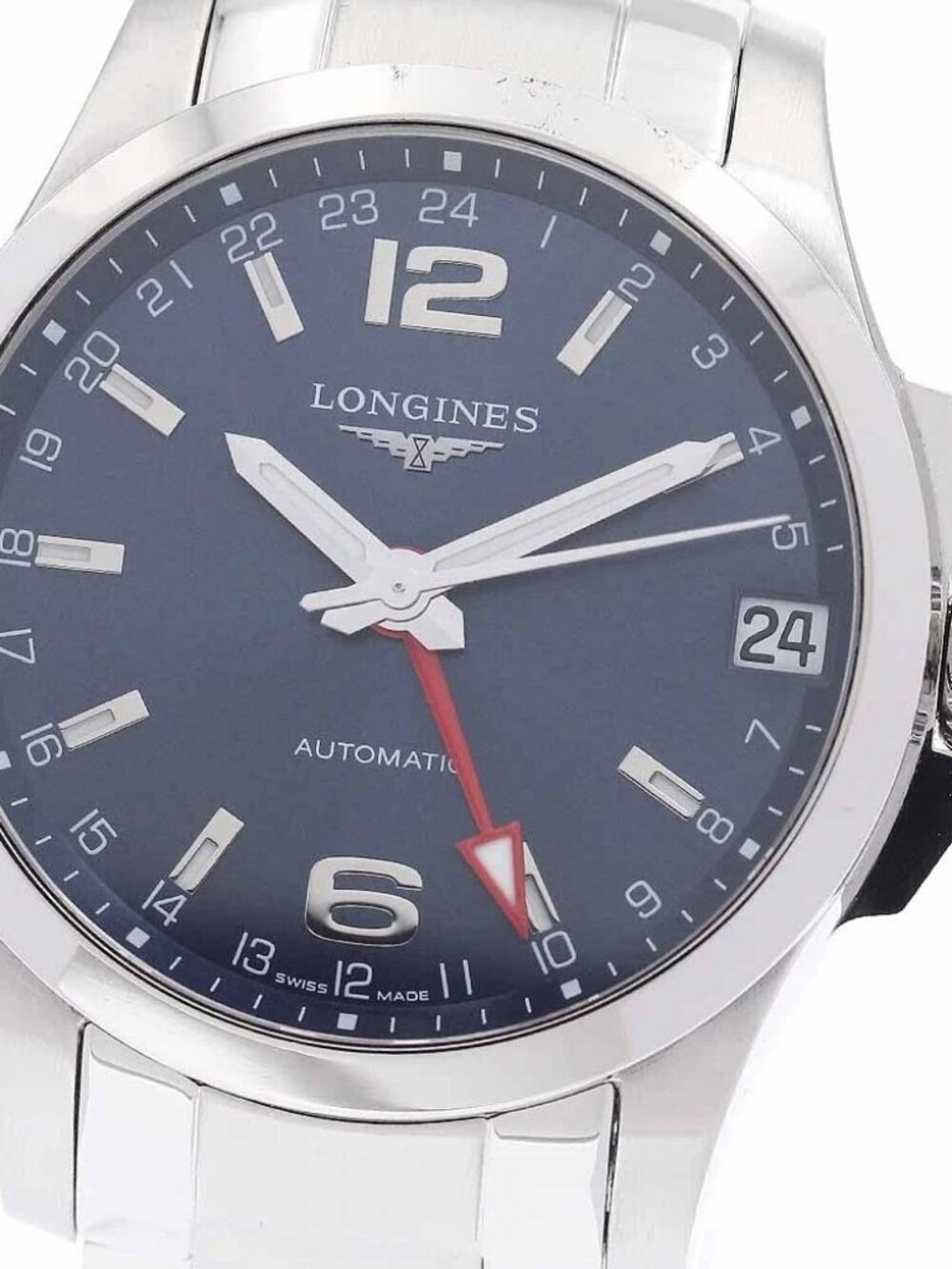 LONGINES Conquest L3.687.4 GMT Date Navy Dial Automatic Men's Watch_949253